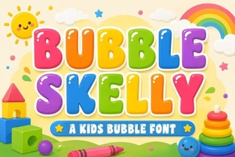 Bubble Skelly: a Fun Halloween Font for Creative Projects