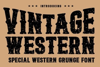 Craft Projects Using Vintage Western Fonts